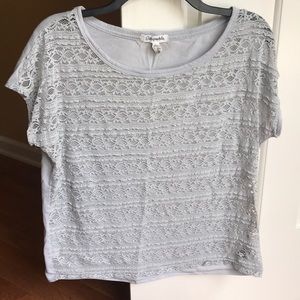 Grey Lace Aeropostale shirt